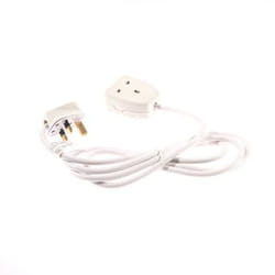 SMJ B1W2MP power extension 2 m 1 AC outlet(s) Indoor White