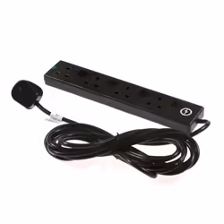 SMJ S4WI2C, 4 AC outlet(s), 13 A, Black, 2 m