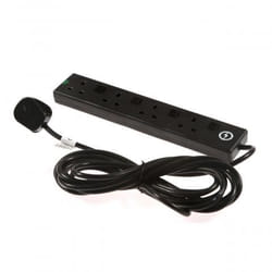 SMJ S4WI2C surge protector Black 4 AC outlet(s) 2 m
