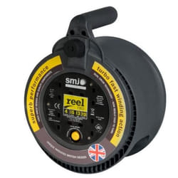 SMJ RP2010 power extension 20 m 4 AC outlet(s) Outdoor Black, Yellow