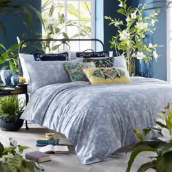 Wedgwood Magnolia Jasper 220TC 100% Cotton Duvet Cover Sets Bedding Bed Sets - Super King