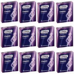 36 X CONTEX CONDOMS CLASSIC MENS PENIS RUBBER JONNY JOHNNY SEX CONTRACEPTIVE AID