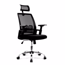 NAUTILUS Designs Alpha High Back Mesh Operator Office Chair with Headr