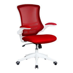 NAUTILUS Designs Luna Designer High Back Mesh Red Task Operator Office