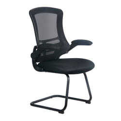 NAUTILUS Designs Luna Designer High Back Mesh Black Cantilever Visitor
