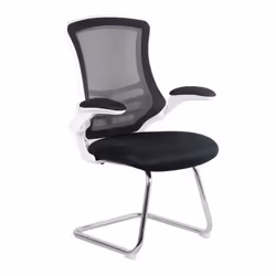 NAUTILUS Designs Luna Designer High Back Mesh Black Cantilever Visitor