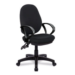NAUTILUS Designs Java 200 Medium Back Twin Lever Fabric Operator Offic