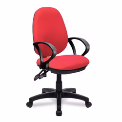 NAUTILUS Designs Java 200 Medium Back Twin Lever Fabric Operator Offic