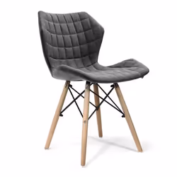 NAUTILUS Designs Amelia Contemporary Lightweight Fabric Chair With Pan