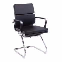 NAUTILUS Designs Avanti Medium Back Bonded Leather Cantilever Visitor