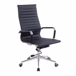 NAUTILUS Designs Aura Contemporary High Back Bonded Leather Executive