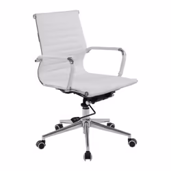 NAUTILUS Designs Aura Contemporary Medium Back Bonded Leather Executiv