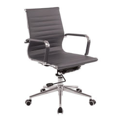 NAUTILUS Designs Aura Contemporary Medium Back Bonded Leather Executiv