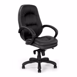 NAUTILUS Designs Brighton High Back Luxurious Leather Faced Executive
