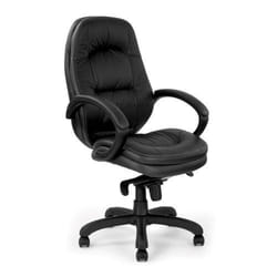 NAUTILUS Designs Brighton High Back Luxurious Leather Faced Executive