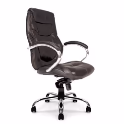 NAUTILUS Designs Sandown High Back Luxurious Leather Faced Synchronous