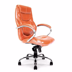 NAUTILUS Designs Sandown High Back Luxurious Leather Faced Synchronous