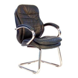 NAUTILUS Designs Santiago High Back Italian Leather Faced Executive Vi