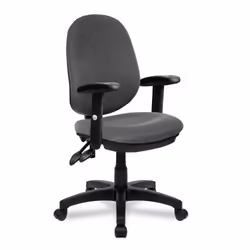 NAUTILUS Designs Java 200 Medium Back Twin Lever Fabric Operator Offic