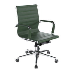 NAUTILUS Designs Aura Contemporary Medium Back Bonded Leather Executiv