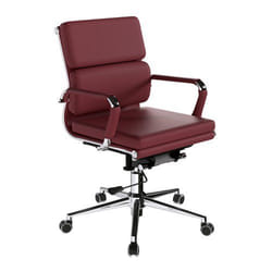 NAUTILUS Designs Avanti Medium Back Bonded Leather Executive Office Ch