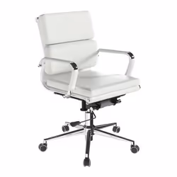 NAUTILUS Designs Avanti Medium Back Bonded Leather Executive Office Ch