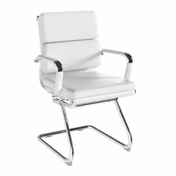 NAUTILUS Designs Avanti Medium Back Bonded Leather Cantilever Visitor