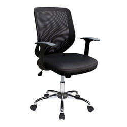 NAUTILUS Designs Ranger Medium Back Mesh Task Operator Office Chair Bl