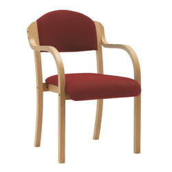 NAUTILUS Designs Tahara Stackable Conference/Visitor Chair With Arms W