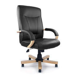 NAUTILUS Designs Troon High Back Leather Faced Executive Office Chair