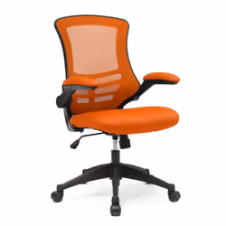 NAUTILUS Designs Luna Designer High Back Mesh Orange Task Operator Off