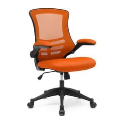 NAUTILUS Designs Luna Designer High Back Mesh Orange Task Operator Off