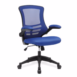 NAUTILUS Designs Luna Designer High Back Mesh Blue Task Operator Offic