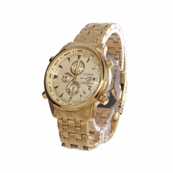 Citizen Men's Chronograph Gold Plated Watch A13882-50P