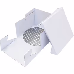 PME BCR866, Cake container, Square, Silver, White, Carton, Metal, 22.8 cm, 228 mm