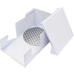 PME BCR869 cake storage container Square Carton White