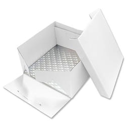PME Square Cake Card & Cake Box cake storage container White