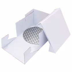 PME BBR882, Cake container, Square, White, Cardboard, 279 mm, 279 mm