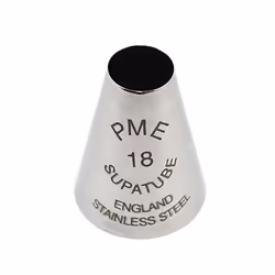 PME ST18, Pastry decorating nozzle, Pastry decorating bag, Stainless steel, Stainless steel, 66 mm, 15 mm
