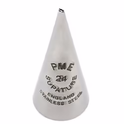 PME ST24, Pastry decorating nozzle, Pastry decorating bag, Stainless steel, Stainless steel, 155 mm, 117 mm