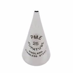 PME ST25, Pastry decorating nozzle, Pastry decorating bag, Stainless steel, Stainless steel, 66 mm, 15 mm