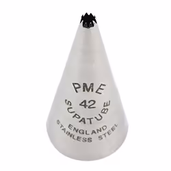 PME ST42, Pastry decorating nozzle, Pastry decorating bag, Stainless steel, Stainless steel, 66 mm, 15 mm
