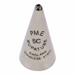 PME Seamless Stainless Steel Small Closed Star Supatube Decorating Tip no. 5C