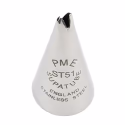 PME ST51, Pastry decorating nozzle, Pastry decorating bag, Stainless steel, Stainless steel, 66 mm, 15 mm