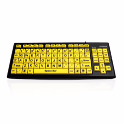 Accuratus Monster 2, Full-size (100%), Wired, USB, Membrane, QWERTY, Black, Yellow