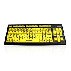 Accuratus Monster 2 keyboard Universal USB QWERTY UK English Black, Yellow
