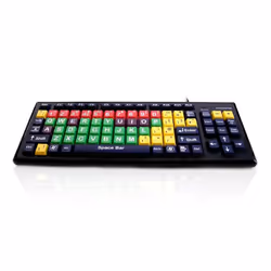 Accuratus Monster 2 USB QWERTY UK English Black, Green, Red, Yellow