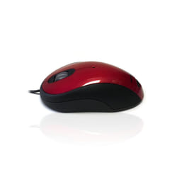 Accuratus Image Mouse - USB Full Size Glossy Finish Computer Mouse - Red