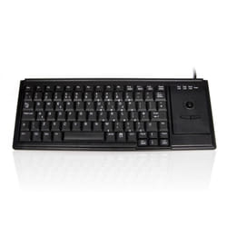 Accuratus K82D - USB Premium Mini Scissor Key Keyboard with Trackball - UK English