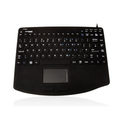 Accuratus AccuMed 540 V2 VESA - USB Mini Sealed IP67 Antibacterial Clinical / Medical Keyboard with Large Touchpad & VESA Mounting